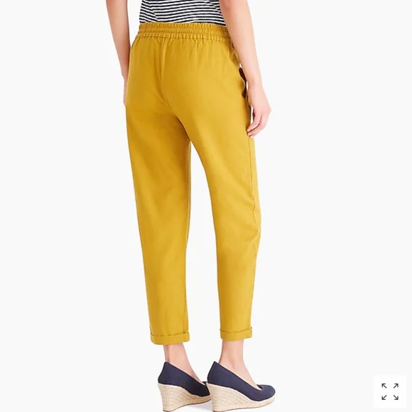 J. Crew Factory Linen-Cotton Drawstring Pant - Picture 2 of 3